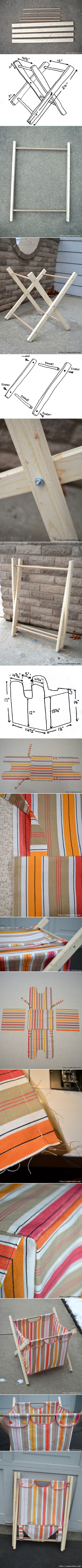 foldable basket organizer totorial