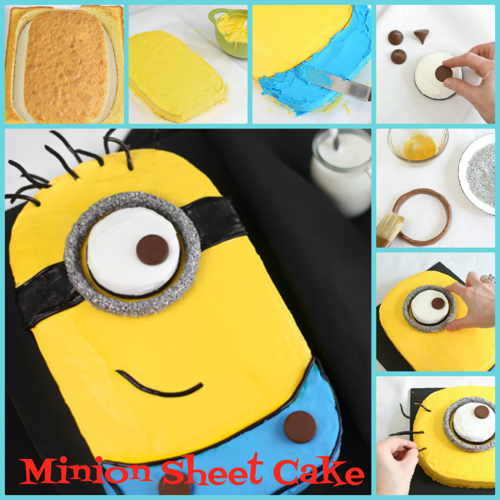 DIY Despicable Me Minion Sheet Cake - Fab Art DIY