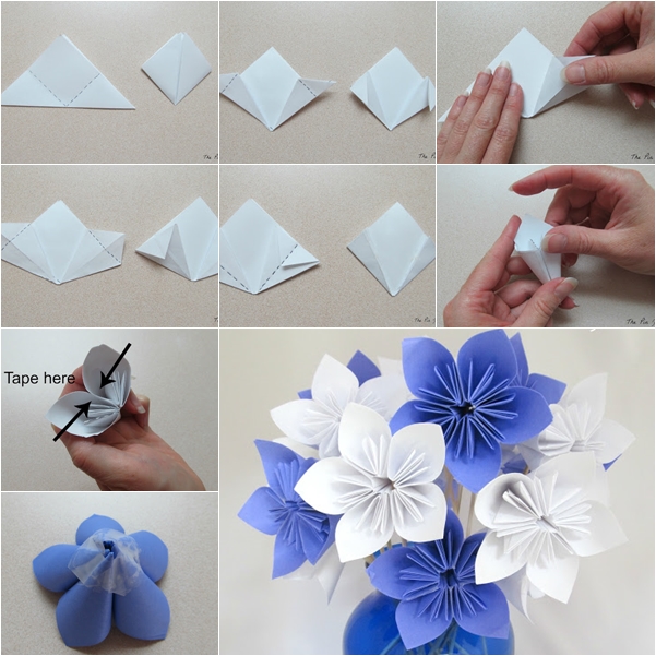 Make a spring paper flower bouquet   aunt annies crafts