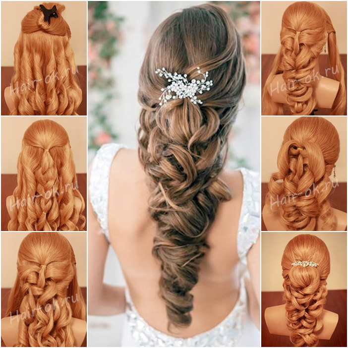 How to DIY Gorgeous Loose Curly Bridal Hairstyle