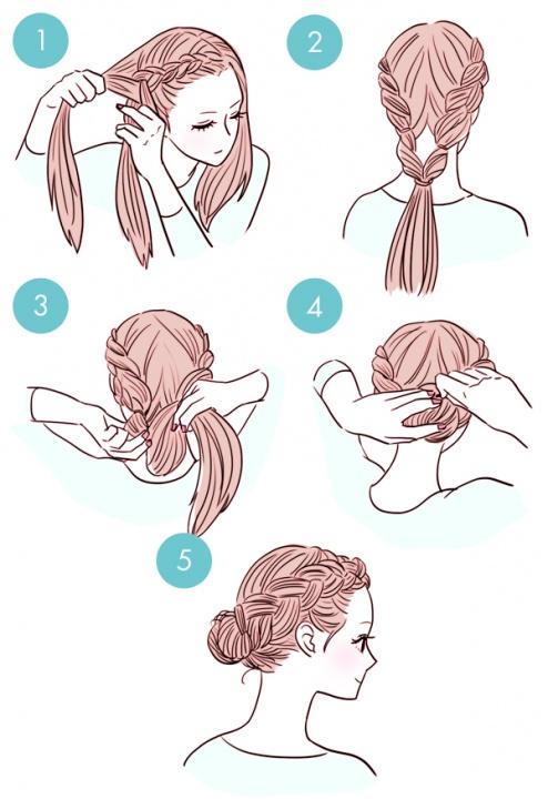 Simple tutorials to style hair fringe13