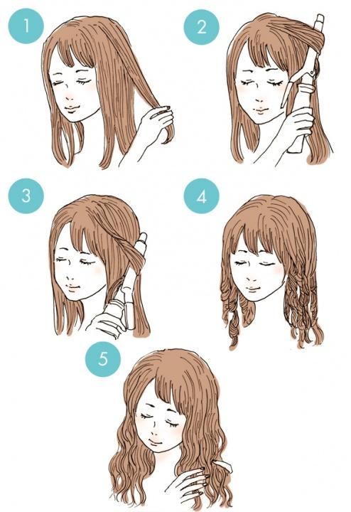 Simple tutorials to style hair fringe14