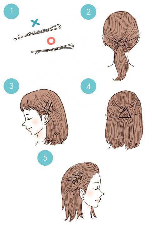 Simple tutorials to style hair fringe18