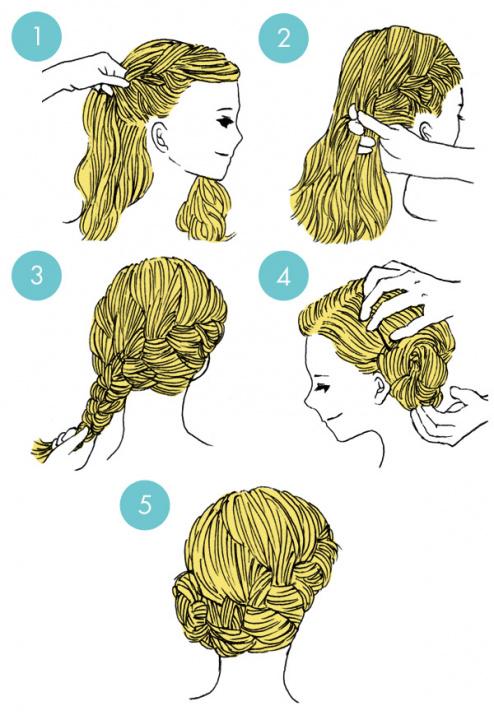 Simple tutorials to style hair fringe19