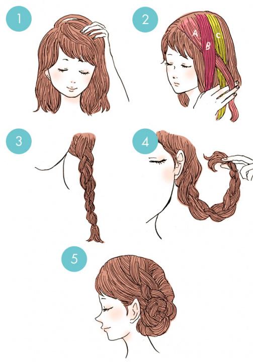 Simple tutorials to style hair fringe21