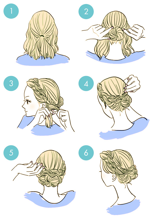 Simple tutorials to style hair fringe5