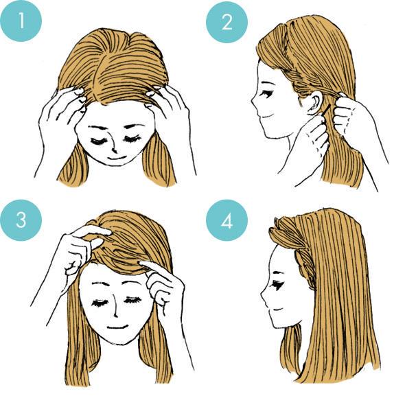 Simple tutorials to style hair fringe9