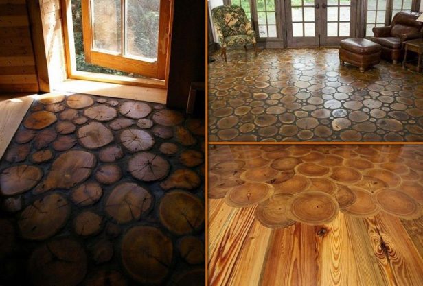 DIY End Grain Wood Flooring DIY End Grain Wood Flooring