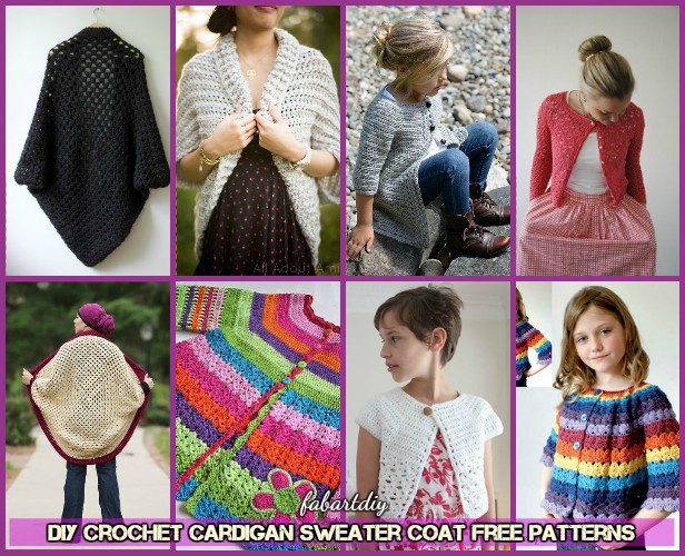 Free crochet cardigan patterns for adults