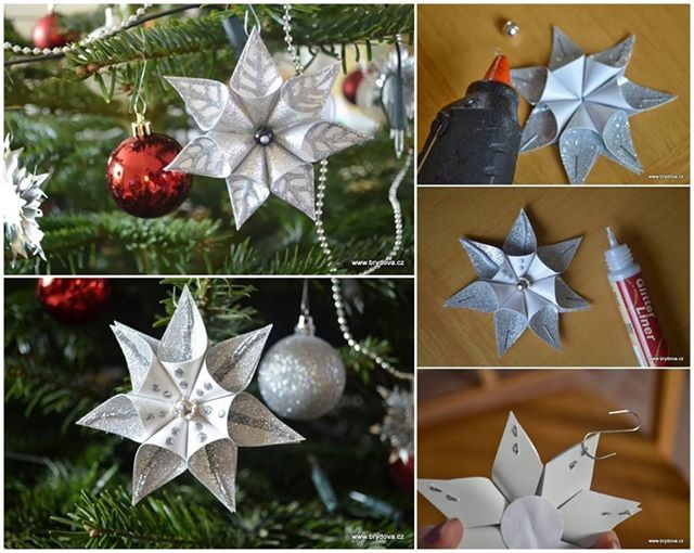 How-to-DIY-Kanzashi-Star-Flower-Christmas-Ornament