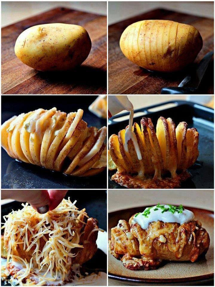 DIY Delicious Loaded Hasselback Potatoes2