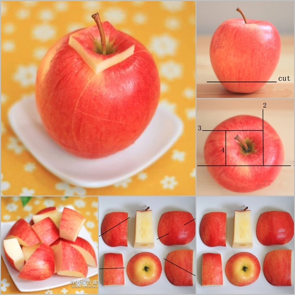 Apple Cutting Hack - 5 Apple Cut Tutorials/creative apple cutting way and tutorials