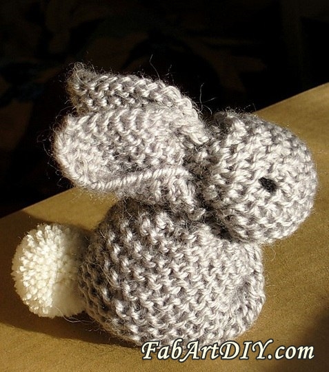 Easy Knitted Bunny Free Pattern