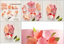 DIY 3D Flower Greeting Card 3D flower card feature