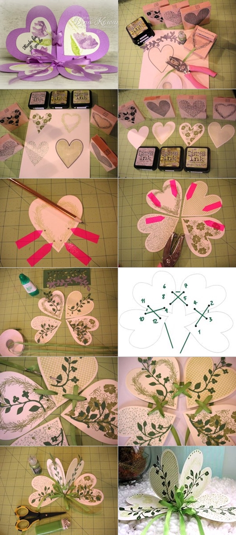 4 leaf clover card tutorial