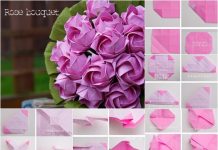 DIY Beautiful Origami Paper Rose Bouquet DIY-Beautiful-Origami-Paper-Roses