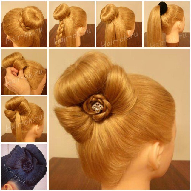 DIY Braided Bow Bun Hairstyle (Video)