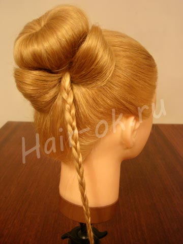 DIY Braided Bow Bun Hairstyle (Video)