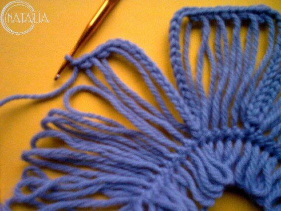 DIY Crochet Flower with Crochet Fork and Hook