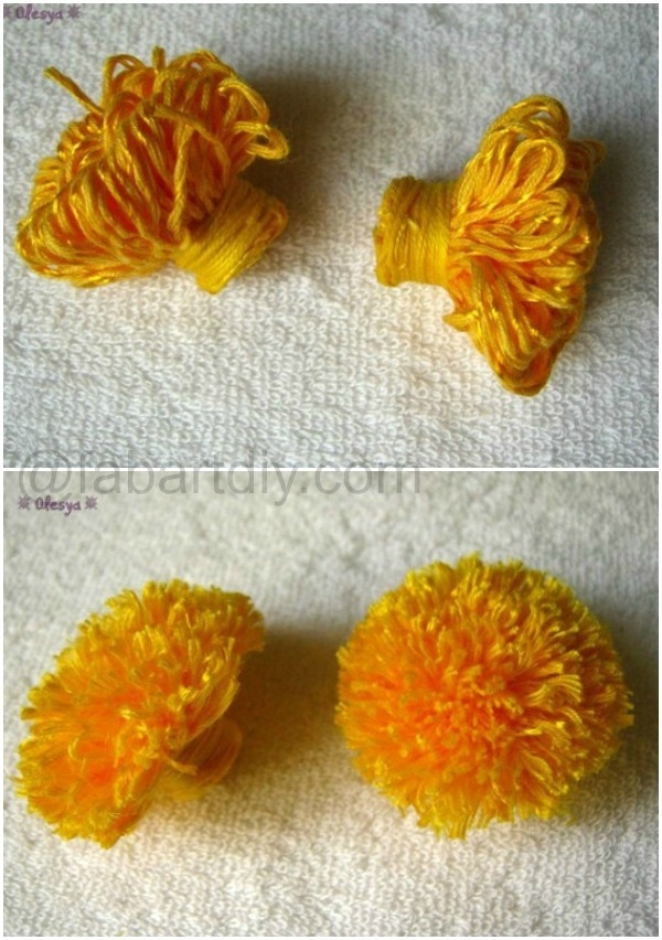 How to DIY Crochet Yarn Dandelion Bouquet free pattern with picture tutorial