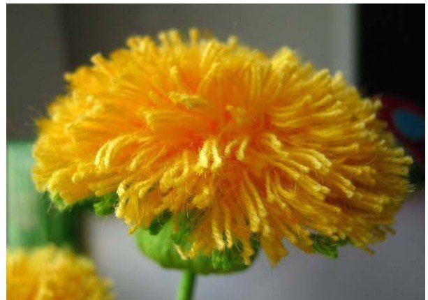 How to DIY Crochet Yarn Dandelion Bouquet free pattern with picture tutorial