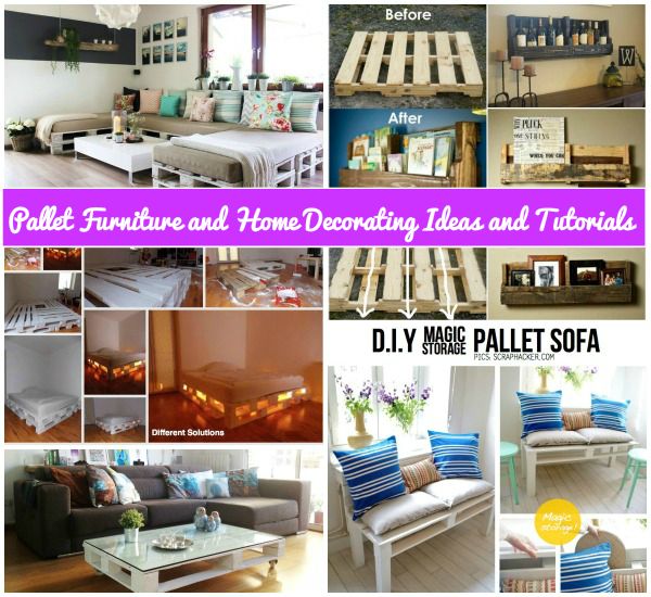 DIY Pallet Home Decorating and Furniture Projects and Tutorials feature