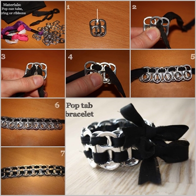 Pop tab bracelet feature