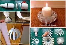 DIY Candle Holder from Plastic Bottle DIY Candle Holder from Plastic Bottle
