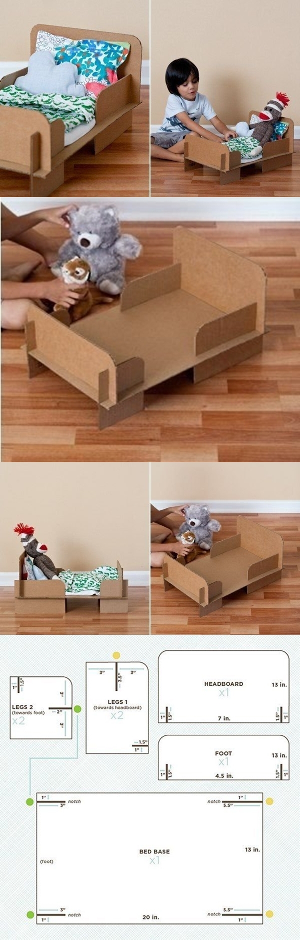 DIY Doll Bed from Carton Box - carton bed for doll 