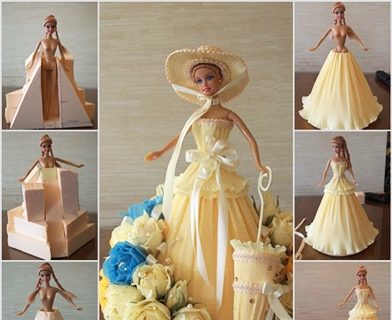 paper barbie dress