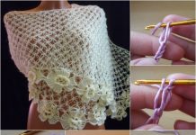 DIY Basic Solomon Knot Stitch Crochet Free Pattern (Video) How to DIY Crochet Solomon knot stitch free pattern-crochet solomon stitch shawl