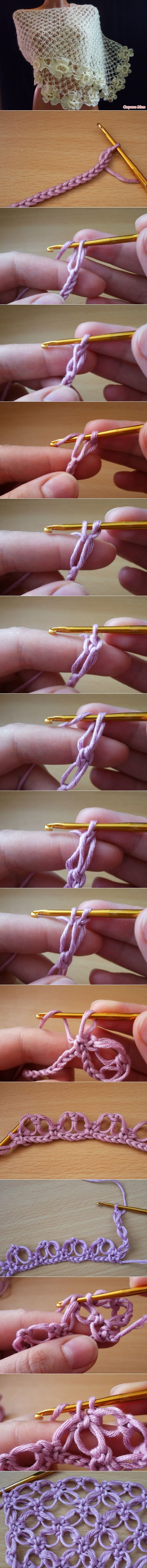 How to DIY Crochet Solomon knot stitch free pattern