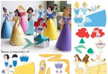 DIY Disney 3D Paper Princess disney 3d paper doll feature