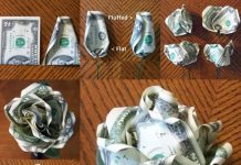 DIY Dollar Rose