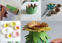 DIY Toilet Paper Roll Egg Carton Flower Lantern DIY Toilet Paper Roll Egg Carton Flower Lantern
