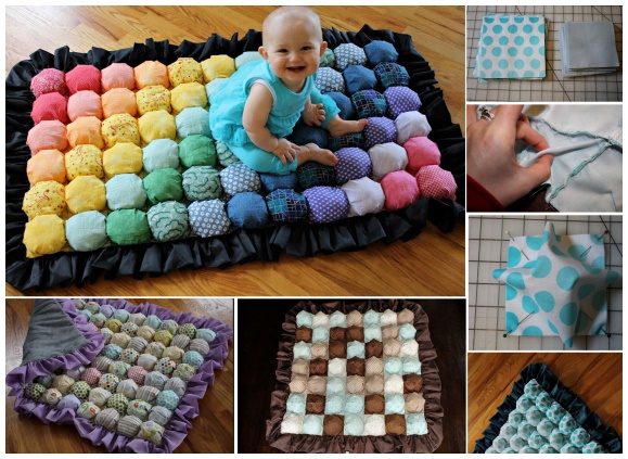 DIY Bubble Quilt or Biscuit Quilt Puff Blanket Tutorial + Video