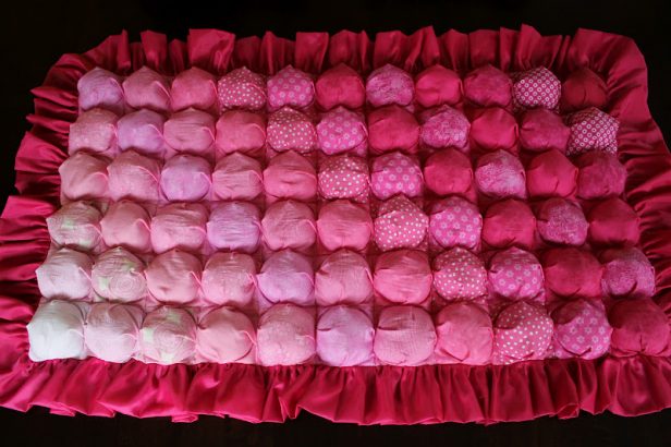 DIY Pink Ombre Bubble Quilt Tutorial