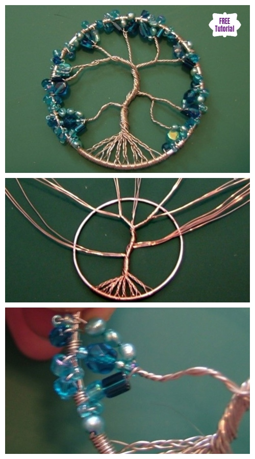 DIY Tree of Life Bead Wire Pendant Tutorial - Video