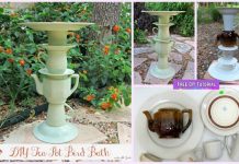 Recycle Project: DIY Tea Pot Bird Bath Tutorial Recycle Project: DIY Tea Pot Bird Bath Tutorial