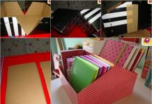 DIY File Organizer from Shoe Box file organizer feature