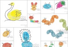 DIY Fingerprint Drawing Artwork for Kids fingerprint feature