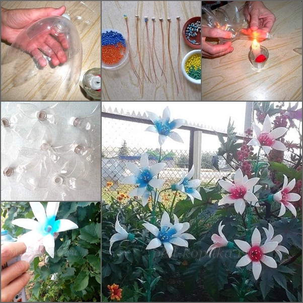 DIY Plastic Bottle Flower for Garden Decor