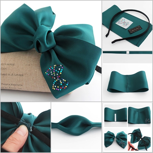 DIY Ribbon Bow Hair Band