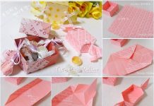 DIY Candy Shaped Paper Candy Gift Box origami gift box feature