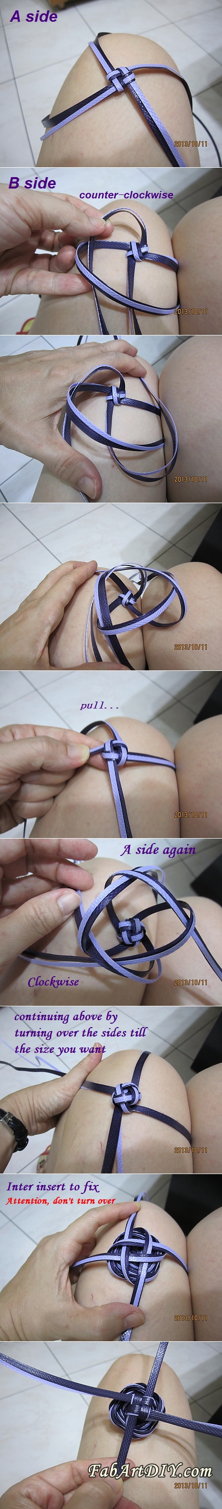 packing strip rose knot tutorials
