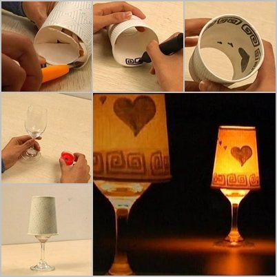 DIY Paper Cup Candle Shade