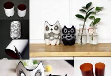 DIY Plastic Owl Vase from Bottles plastic owl