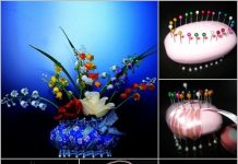 Fab Art DIY Ribbon and Soap Flower Basket