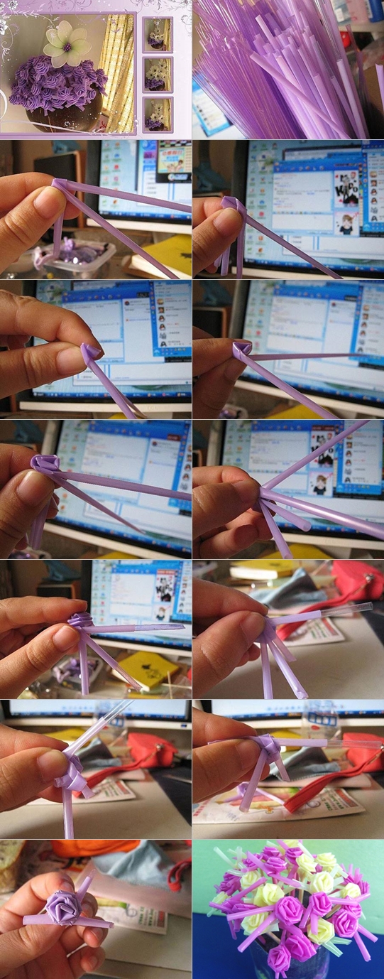 straw rose tutorial