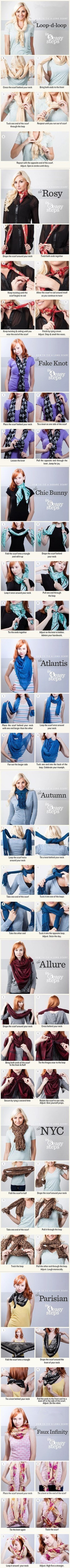 tie long scarf tutorial